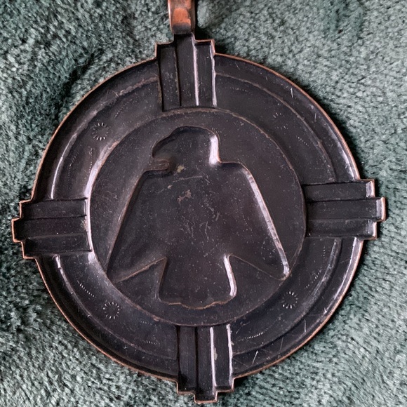 Vintage thunderbird copper necklace one of a kind - Picture 11 of 12